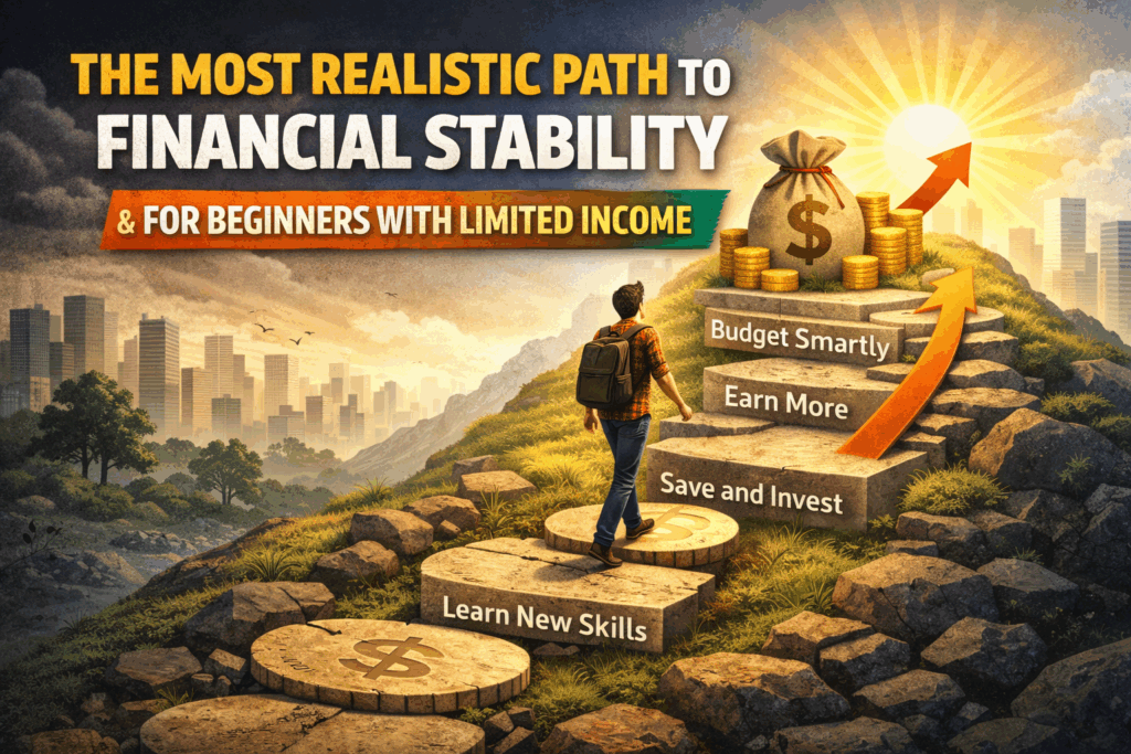Realistic path to financial stability for beginners with limited income
