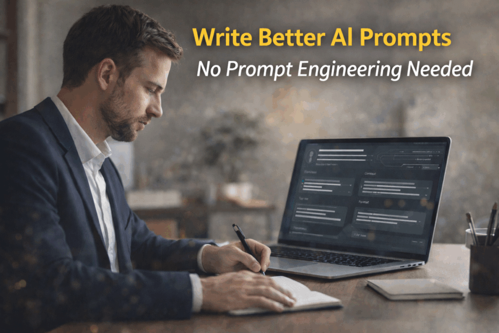 How to write better prompts without prompt engineering using an AI prompt generator