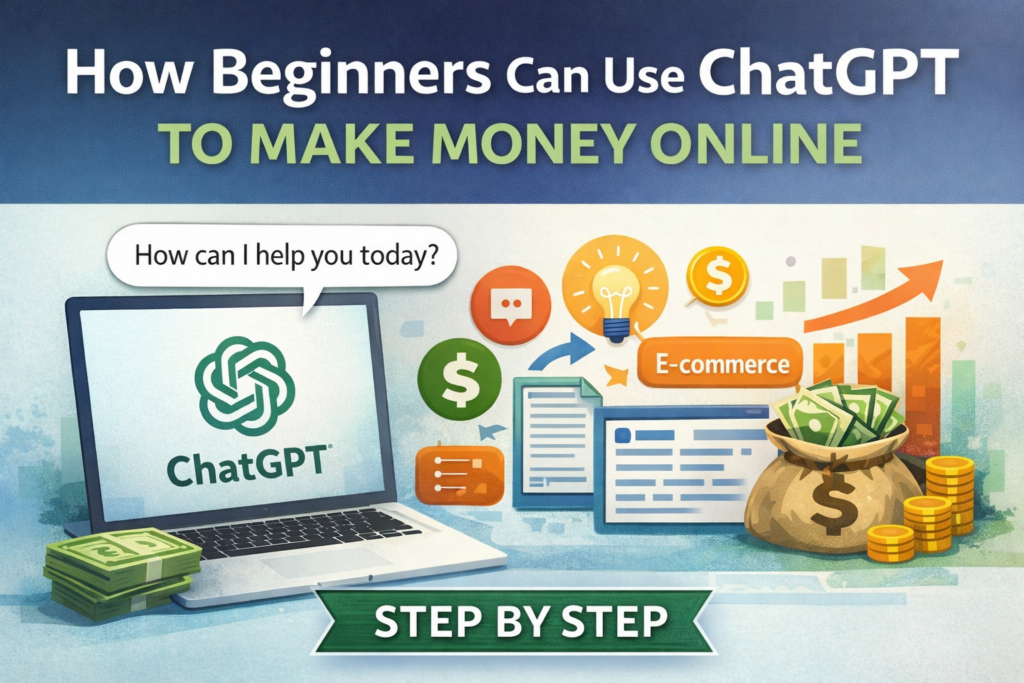 Beginner using ChatGPT to create an online income system step by step
