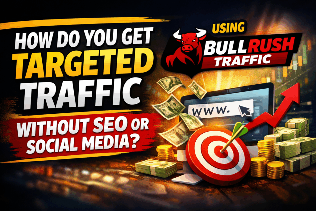 How to get targeted traffic without SEO or social media using BullRush Traffic