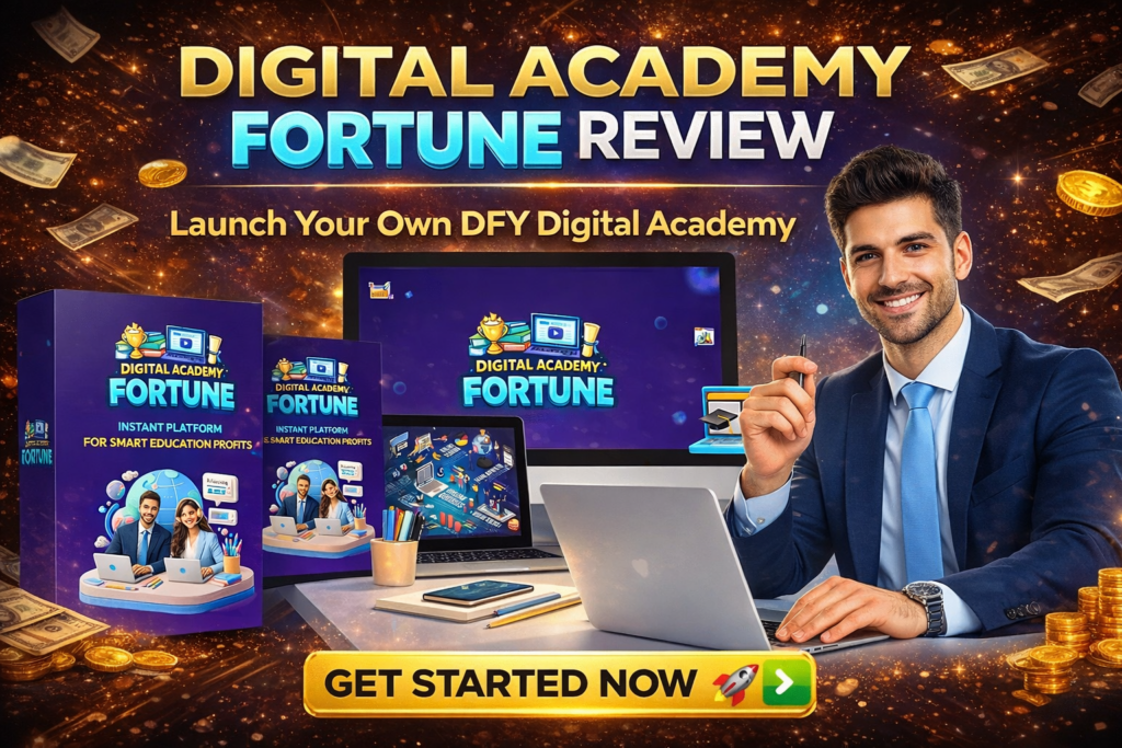 Digital Academy Fortune DFY digital academy website system