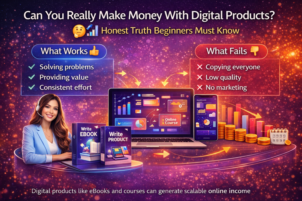 make money with digital products using online systems and automation