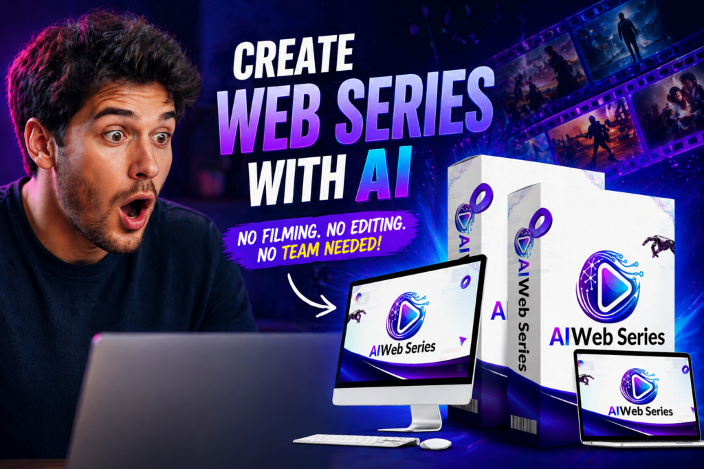 AI Web Series review showing automated Netflix style web series creation platform that generates full episodes from a single idea without filming or editing